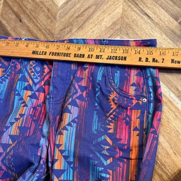 Ranch Dressn Super Flare Jeans Women's Sz 8 Southwestern Print Bootcut  Stretch - coffeafoods.com